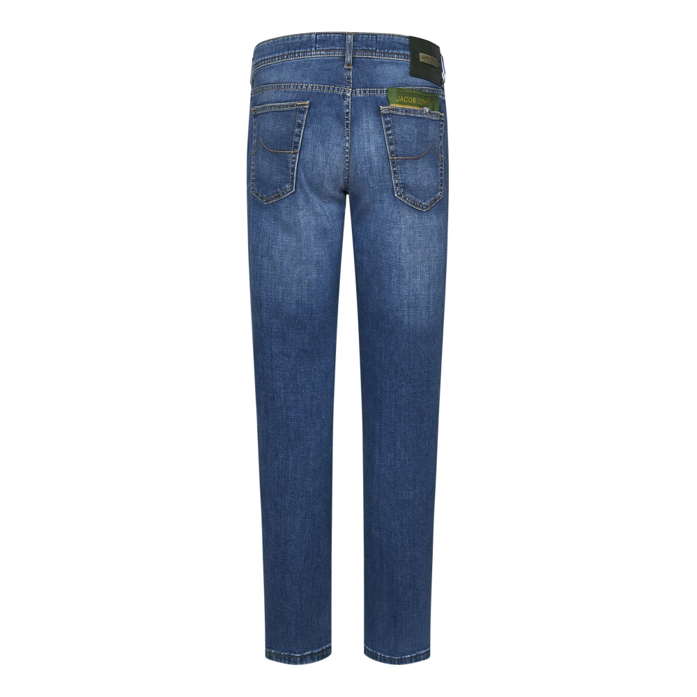 Jacob Cohën Blauwe Slim-Fit Jeans voor Mannen Blue Heren