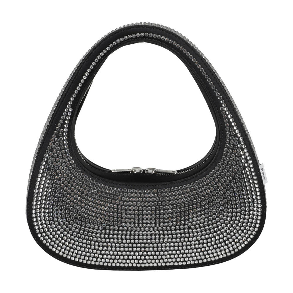 Coperni Kristal Versierde Baguette Clutch Black Dames