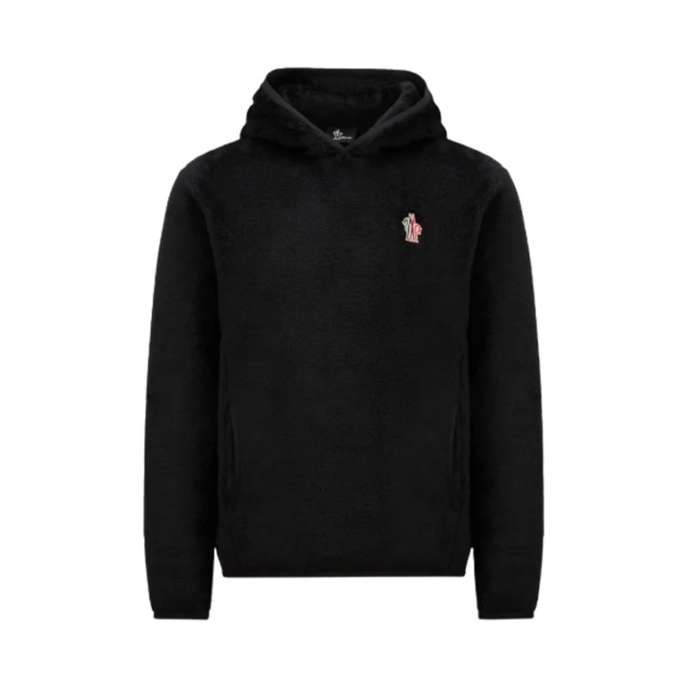 Moncler Stijlvolle hoodie voor mannen Black Heren