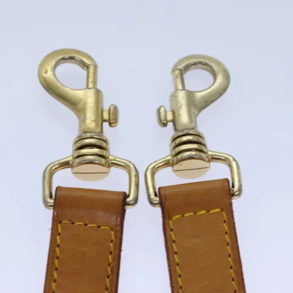 Louis Vuitton Vintage Pre-owned Leather home-office Beige Dames