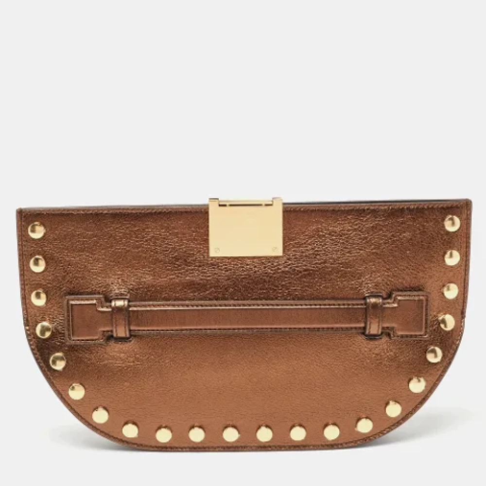 Burberry Vintage Pre-owned Leather clutches Brown Dames