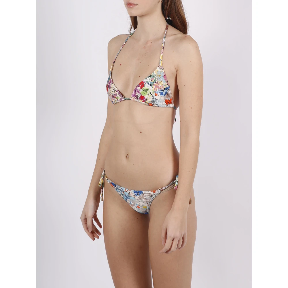 Zimmermann Bloemen Spliced Mini Tri Bikini Multicolor Dames