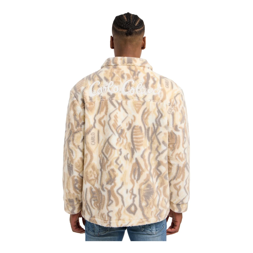 carlo colucci Gezellige Teddy Jas Beige Heren
