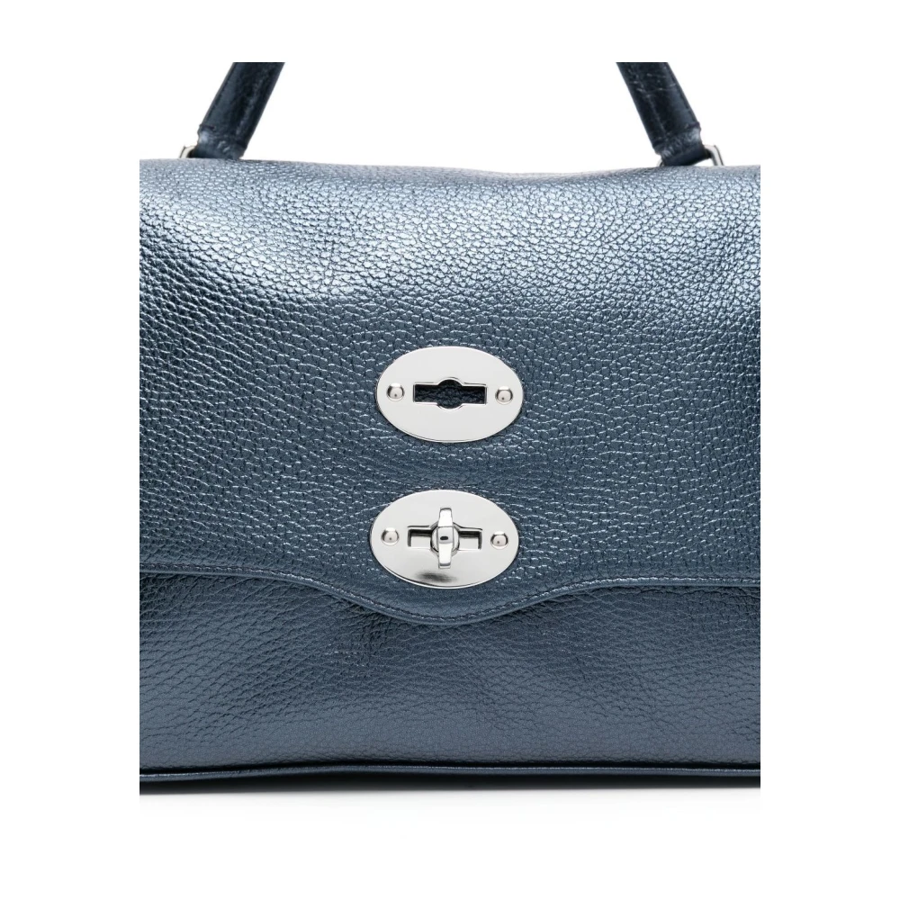 Zanellato Marineblauwe Crossbody Tas met Bovenhandvat Blue Dames