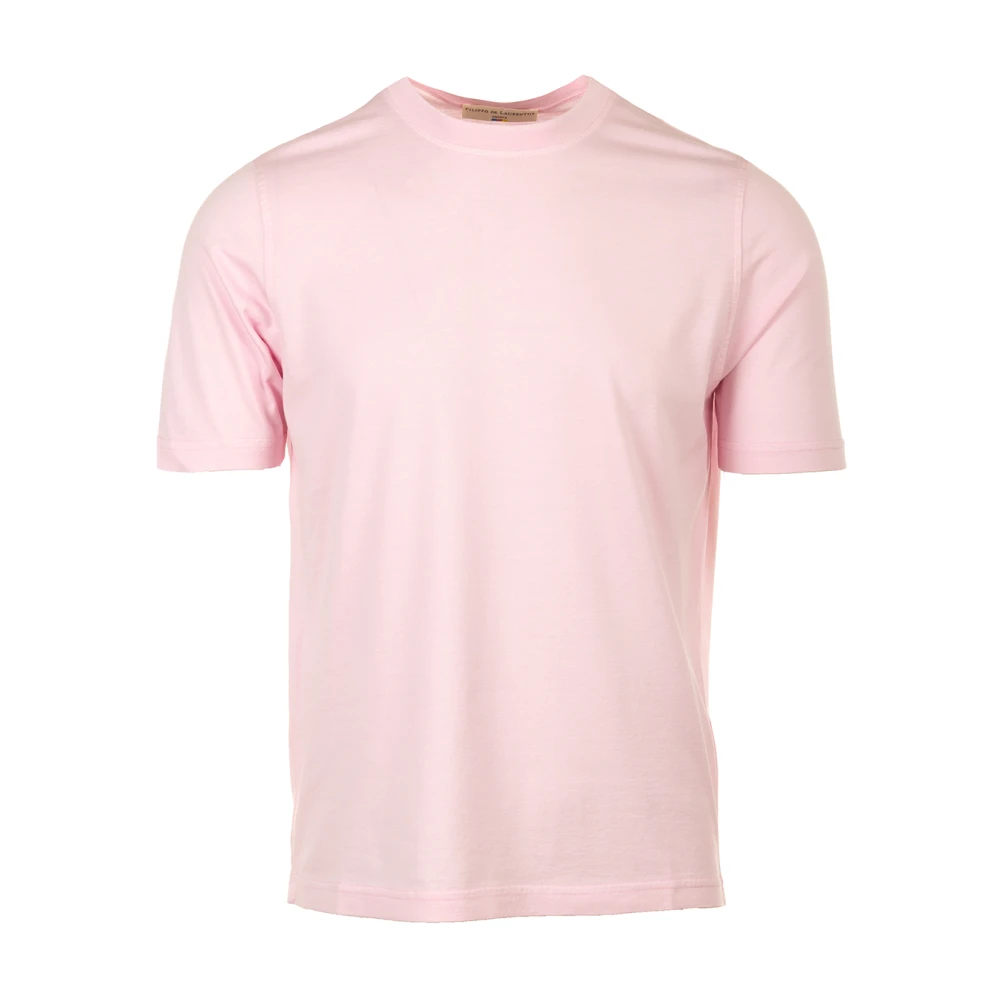 Filippo De Laurentiis Roze T-shirts en Polos MC Pink Heren