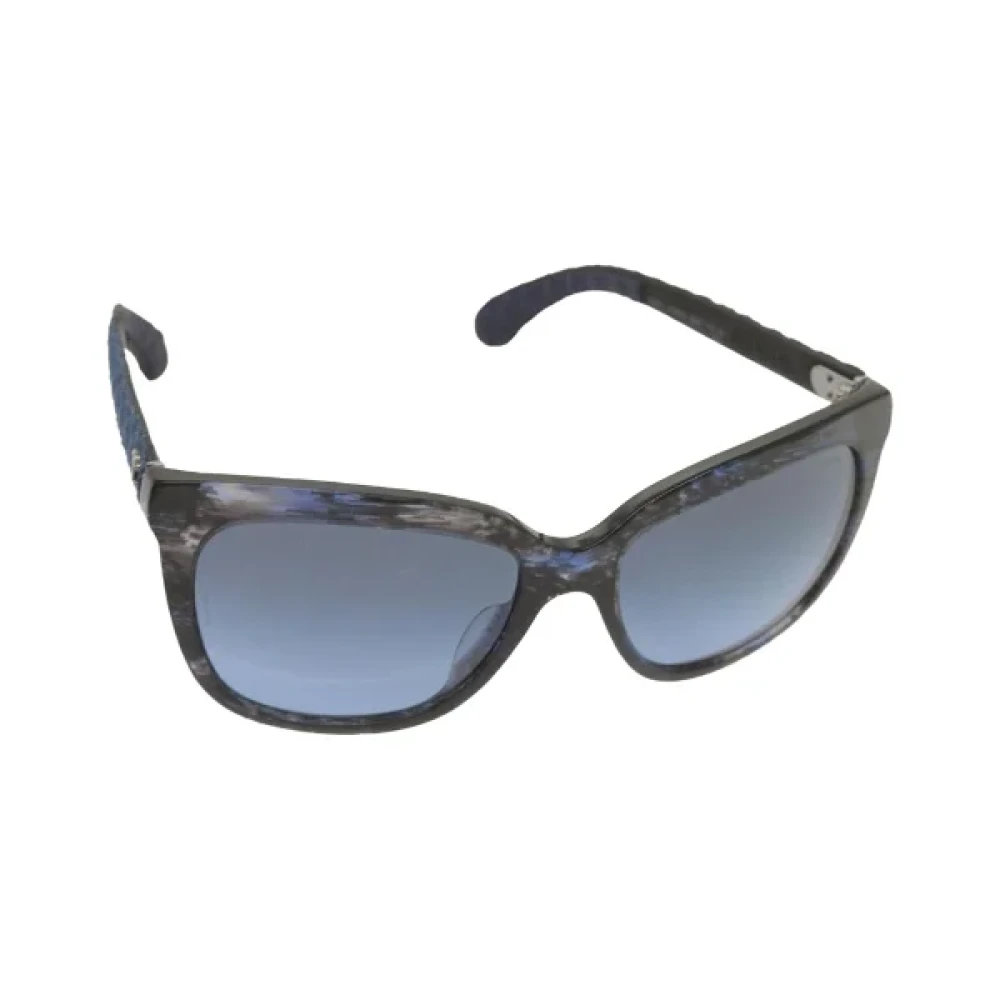 Chanel Vintage Pre-owned Plastic sunglasses Blue Dames