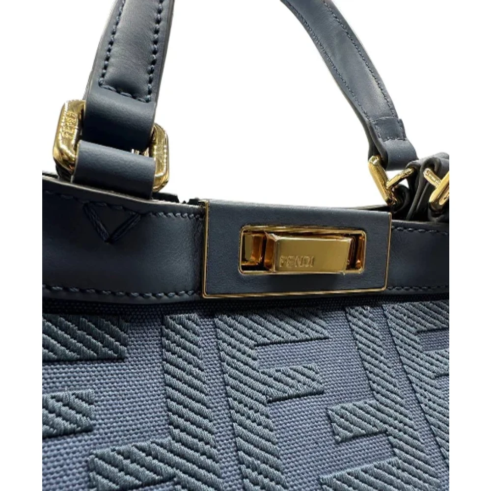 Fendi Vintage Pre-owned Canvas handbags Blue Dames