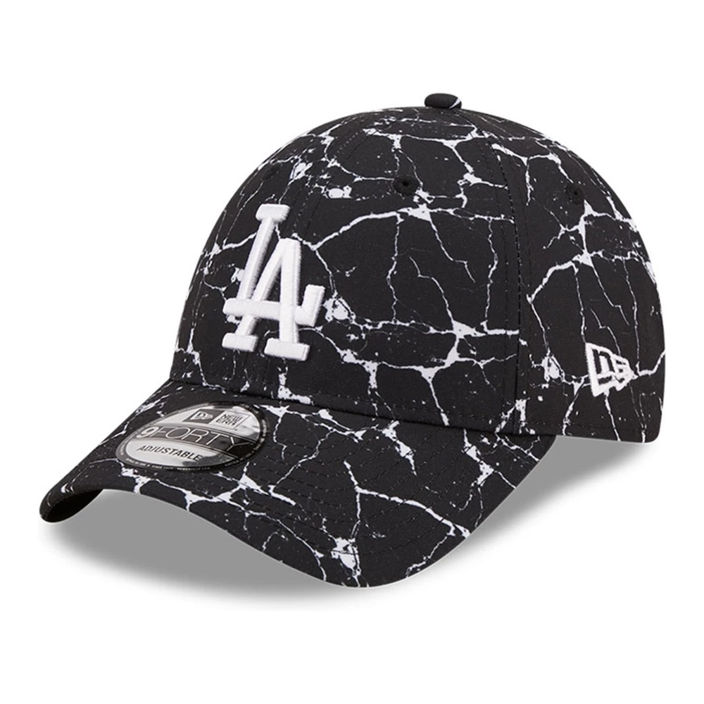 new era Zwarte Dodgers Marmer Pet Black Heren