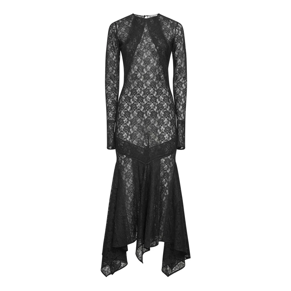 The Attico Women's Black Lace Midi Dress - Midi Dresses - M - Dresses