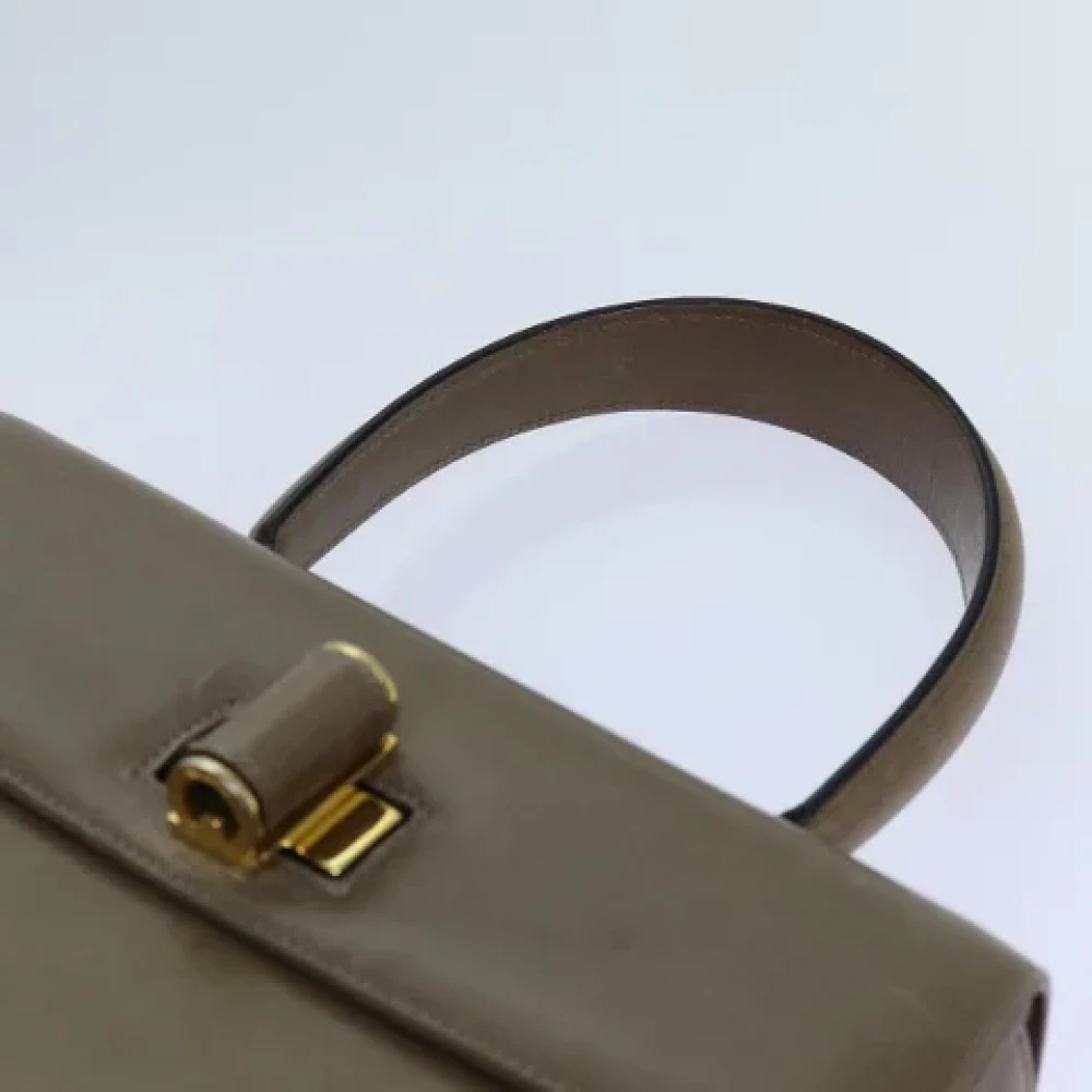 Salvatore Ferragamo Pre-owned Leather handbags Brown Dames