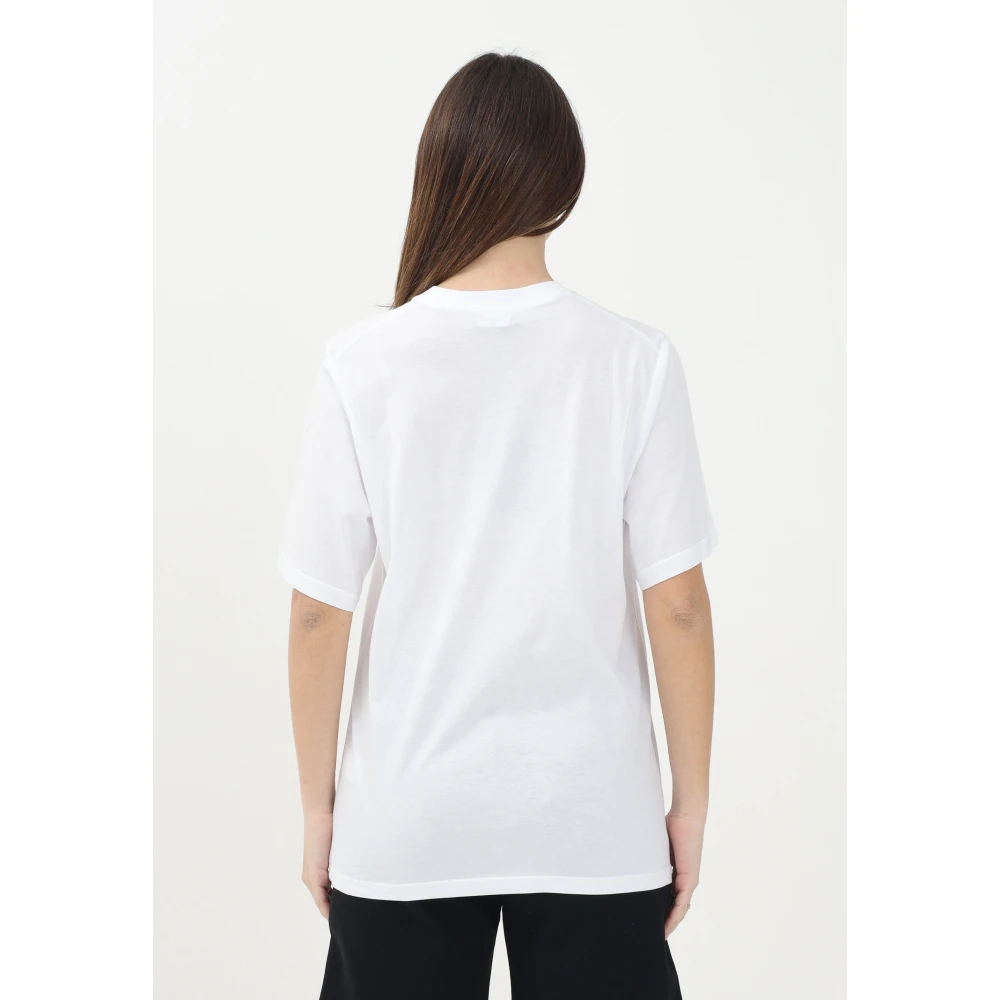 Dsquared2 Wit T-shirt met Korte Mouwen en Logo Print White Dames