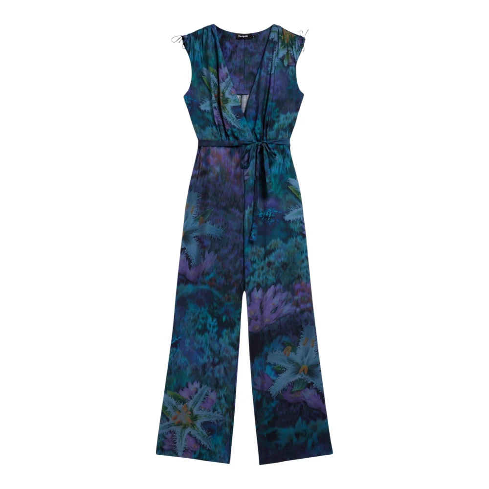 Desigual Vrouw Multicolor Jumpsuits & Playsuits Dames, Veelkleurig, S, Jumpsuit Floresazul