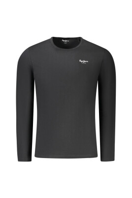 svart-slim-fit-langarmad-t-shirt