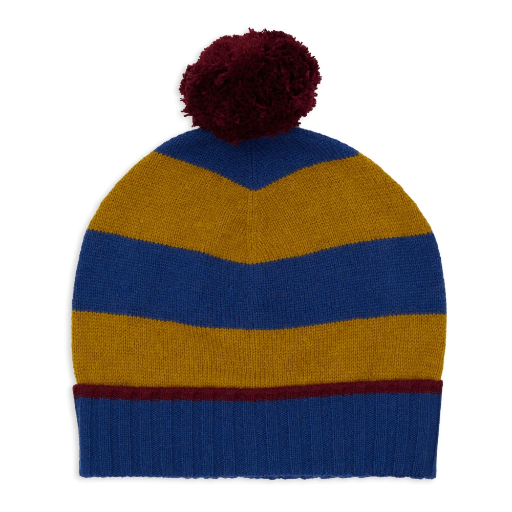 Gallo Blauwe muts met tweekleurige strepen Multicolor Unisex