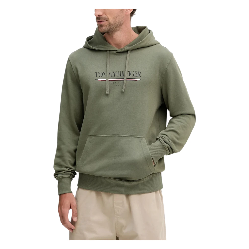 Tommy Hilfiger Men's Green Brand Love Hoodie