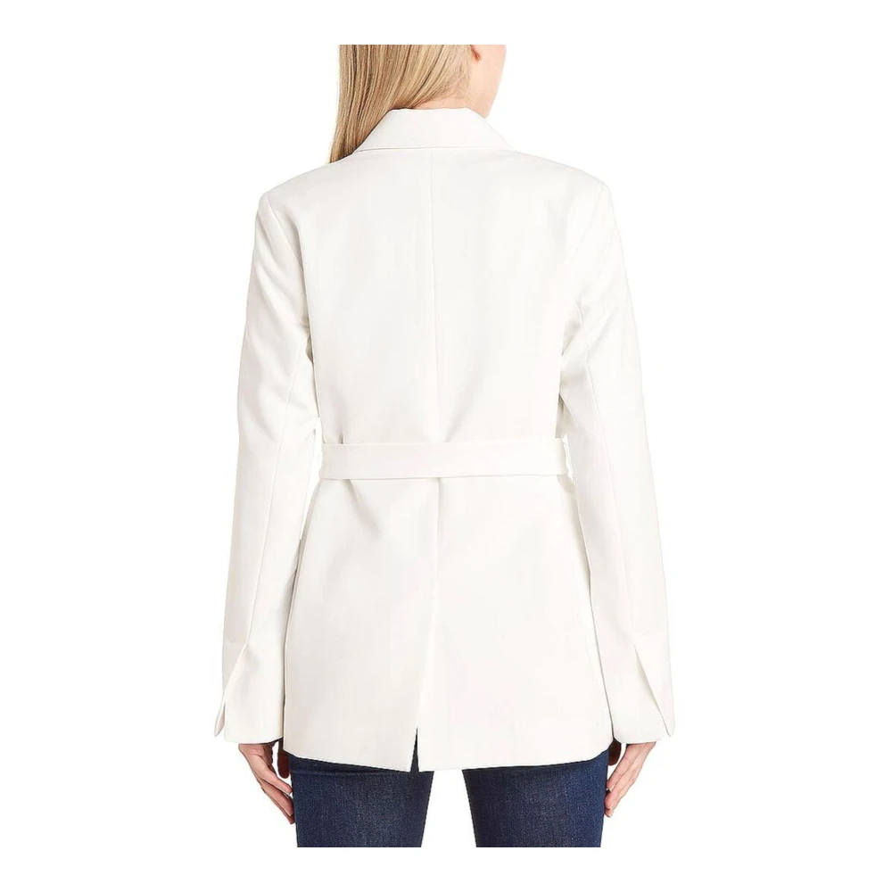 Tommy Hilfiger Dames Riem Double-Breasted Blazer White Dames