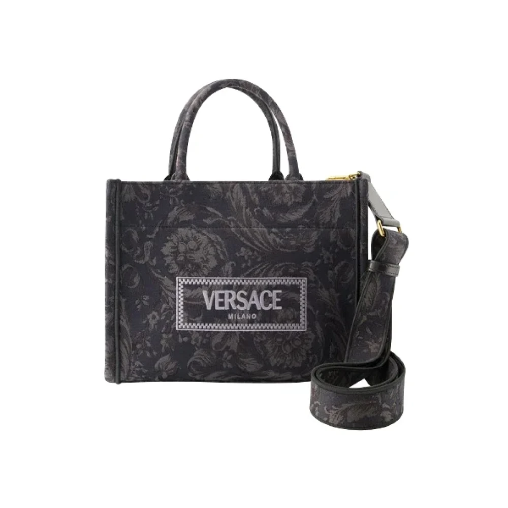 Versace Cotton handbags Black Dames