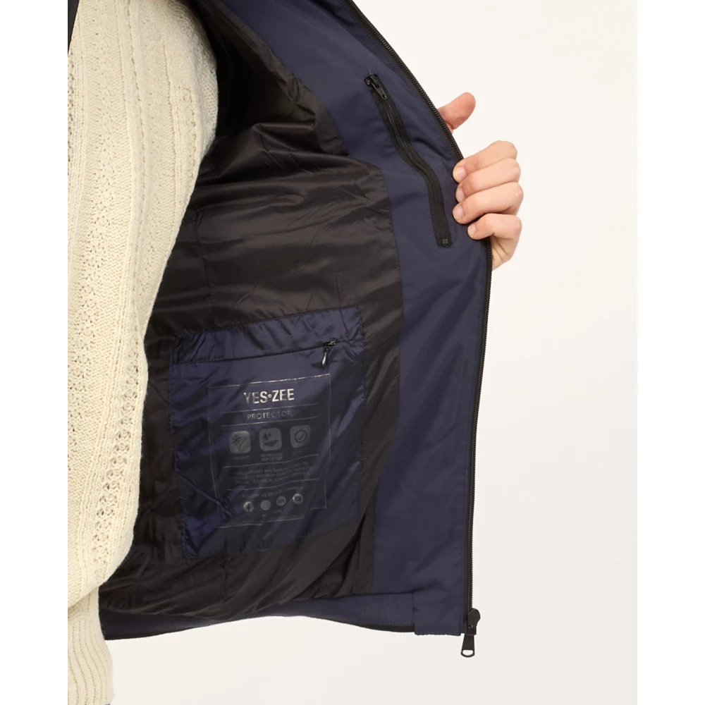 YES ZEE Blauwe Stijlvolle Shirt Blue Heren