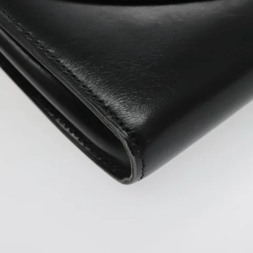 Hermès Vintage Pre-owned Leather clutches Black Dames
