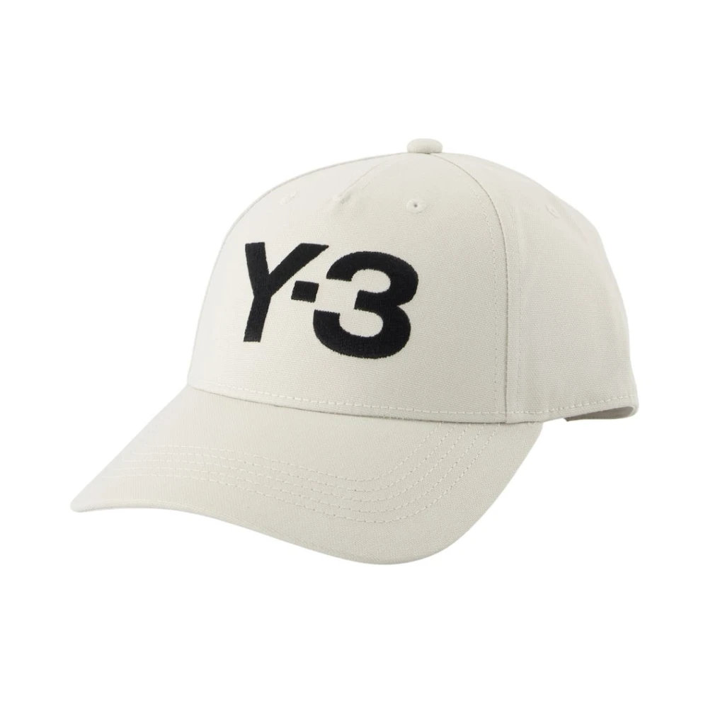 Y-3 Unisex White Hats & Caps, M/L, Cotton Cap - Stylish Model