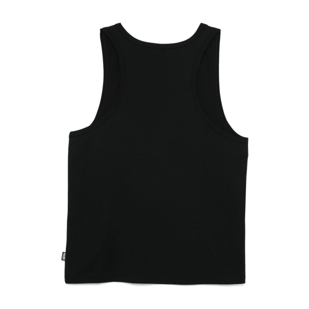 Moschino Zwart Logo Tag Scoop Neck T-shirt Black Heren