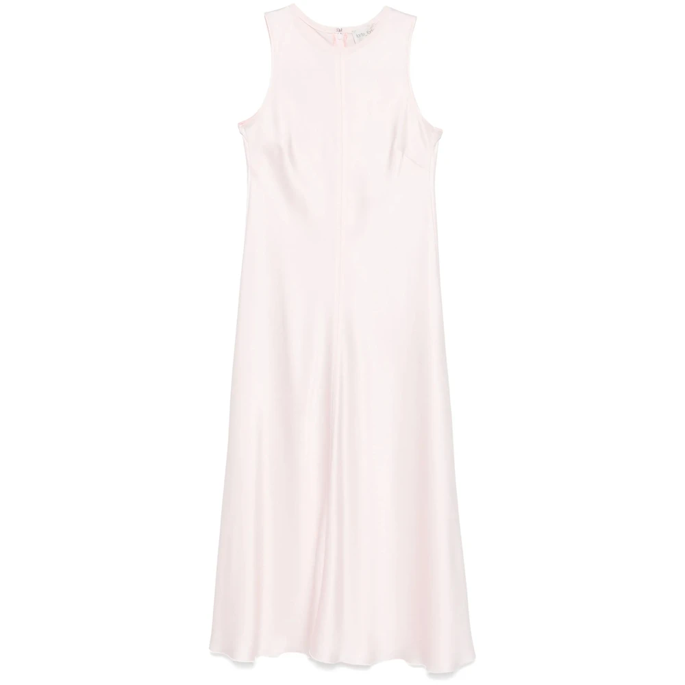 Forte Roze Jurk met Wijd Uitlopende Zoom Pink Dames