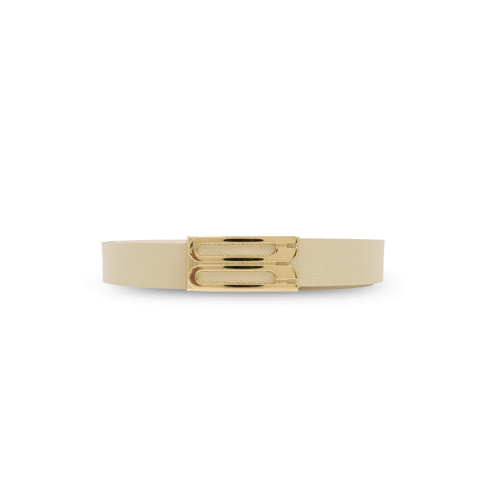 Victoria Beckham Leren riem Beige Dames