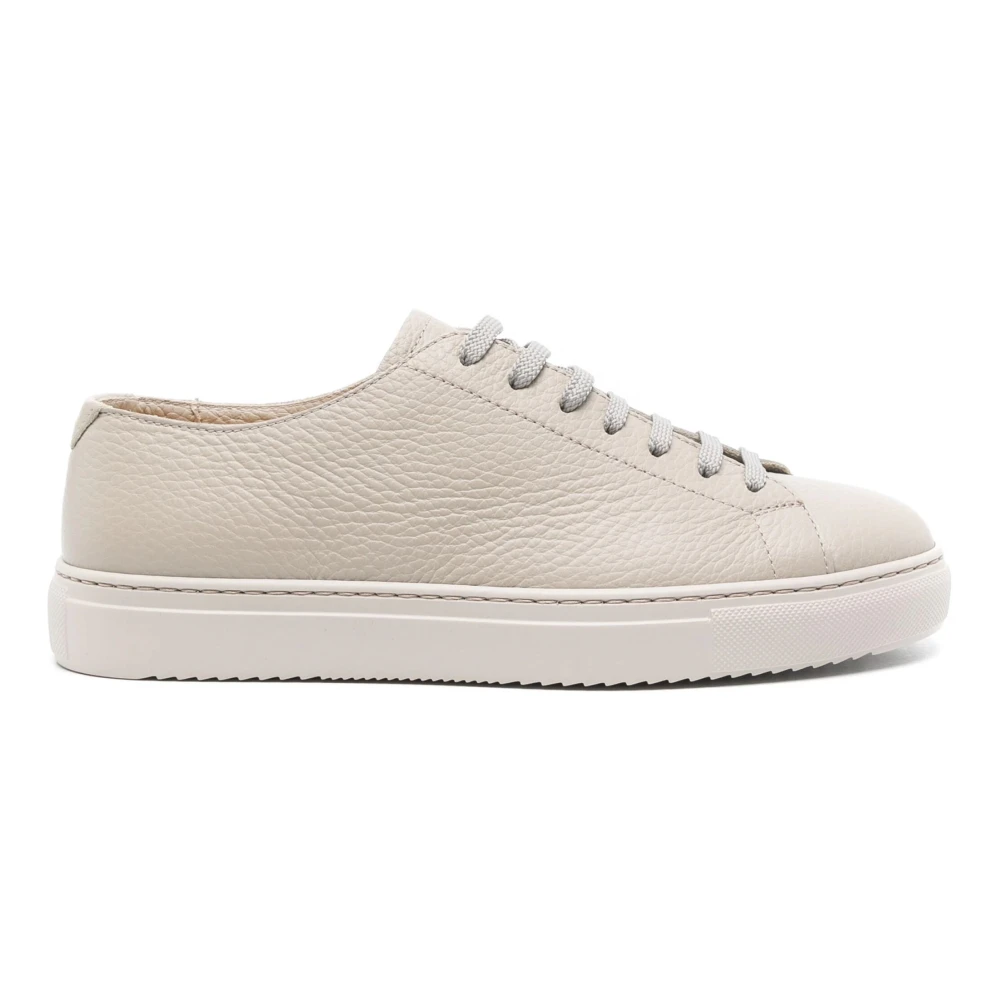 Doucal’s Leren Casual Sneakers Heren Schoenen Beige