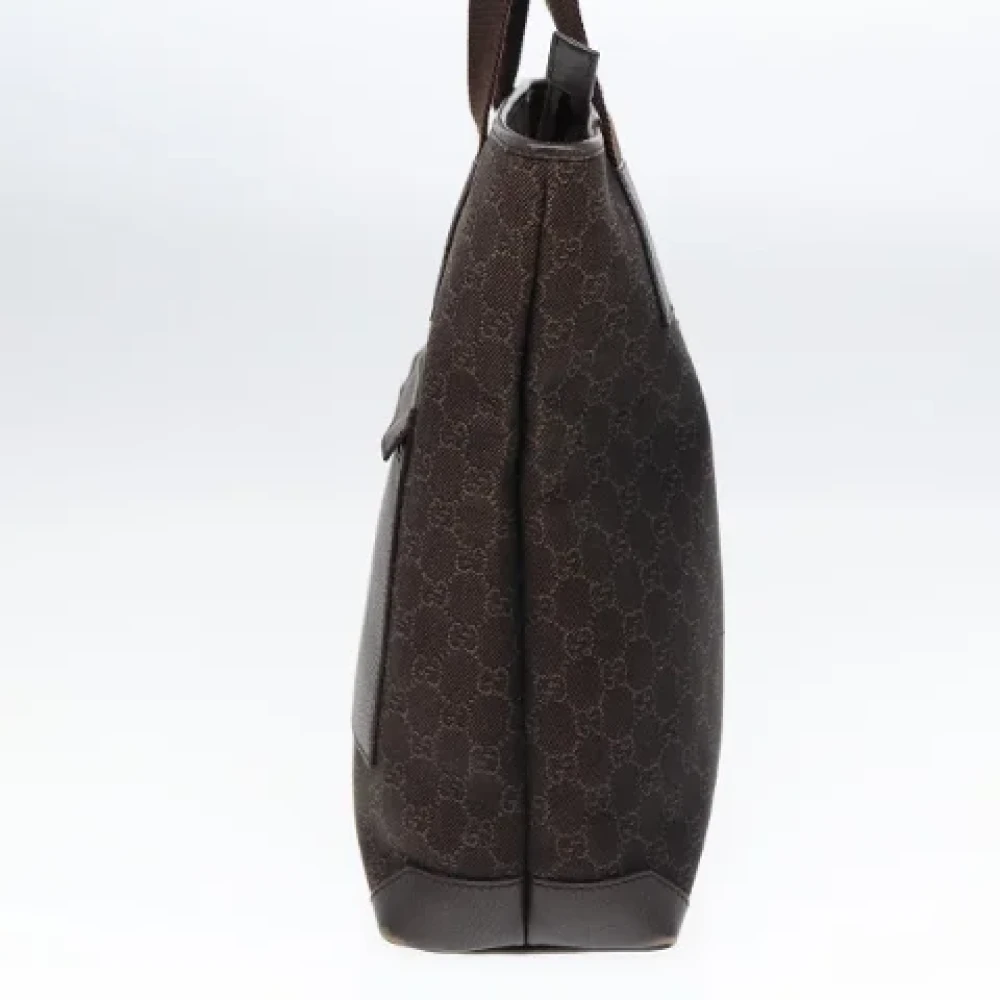 Gucci Vintage Pre-owned Canvas gucci-bags Brown Dames