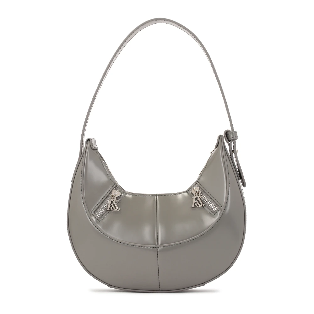 Kazar Studio Ovale grijze handtas met handgreep Gray Dames