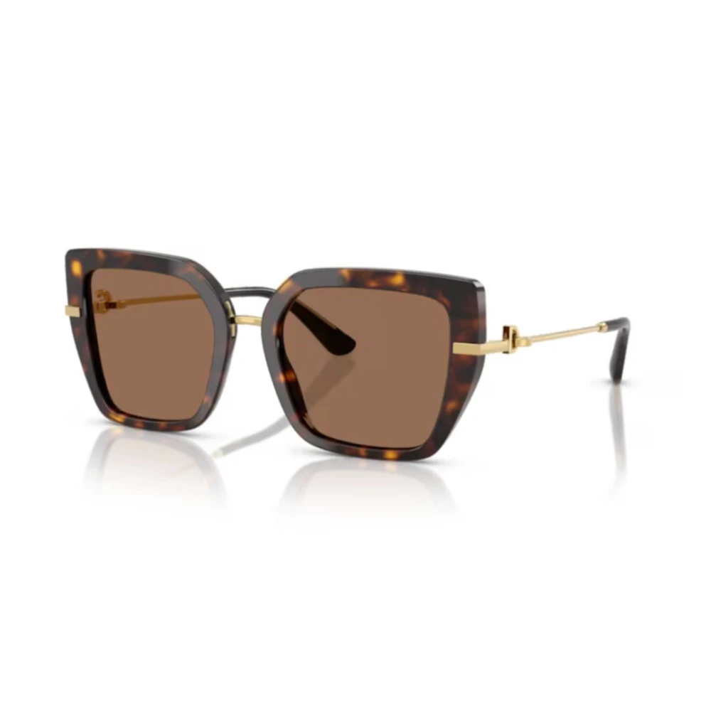 Dolce & Gabbana Unisex Bruin Modieuze Zonnebril Met Uniek Ontwerp