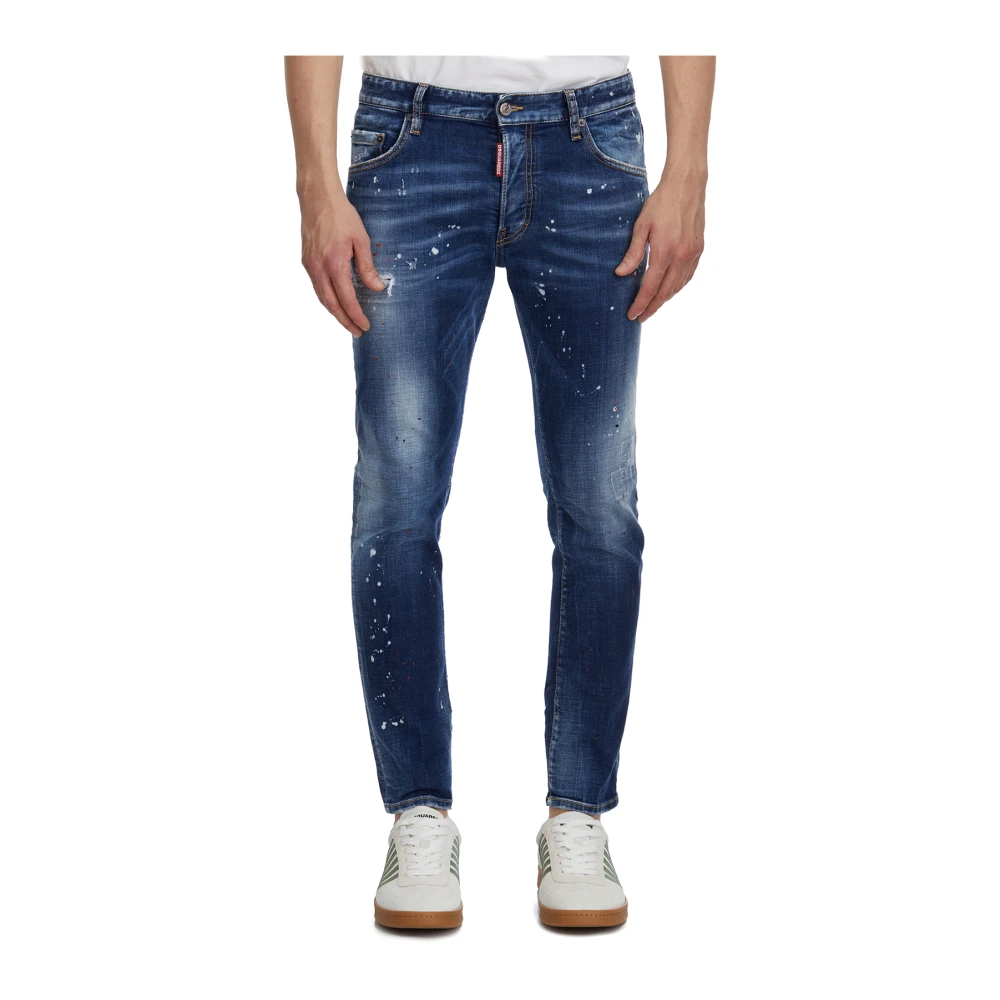 Dsquared2 Denim Skater Broek Blue Heren