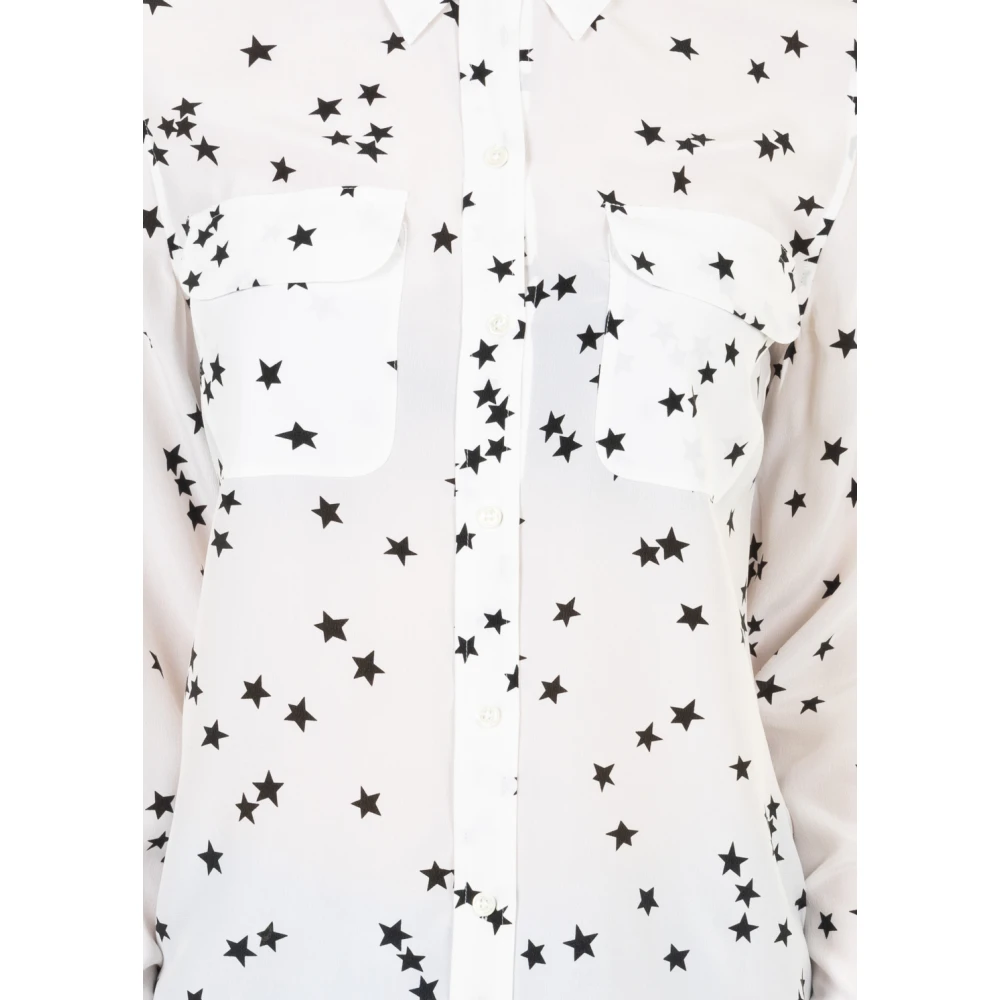 Equipment Witte Slim Signature Dames Overhemd White Dames