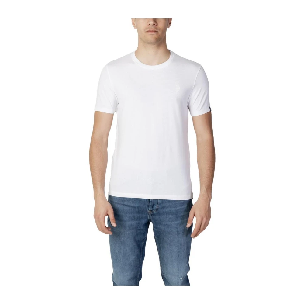 U.s. Polo Assn. Wit Katoenen T-Shirt Klassieke Collectie White Heren
