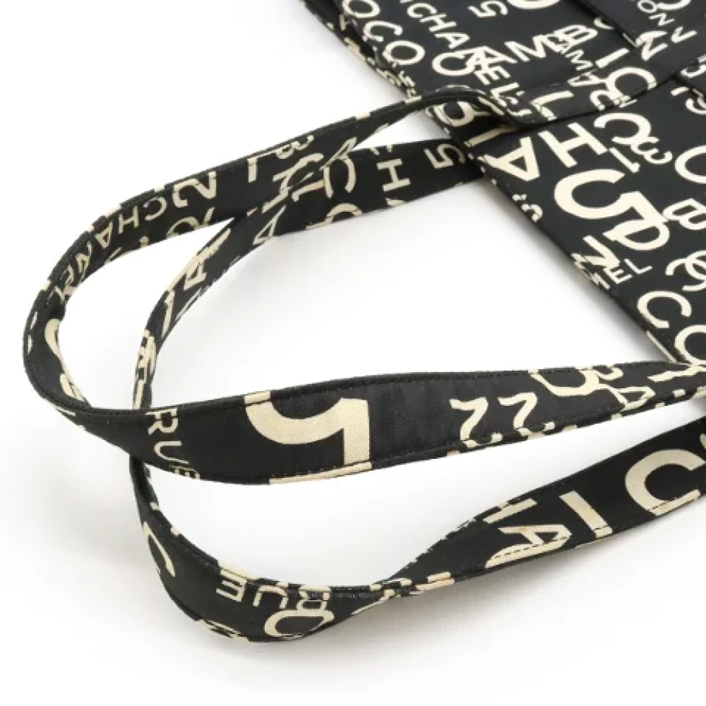 Chanel Vintage Pre-owned Canvas chanel-bags Black Dames