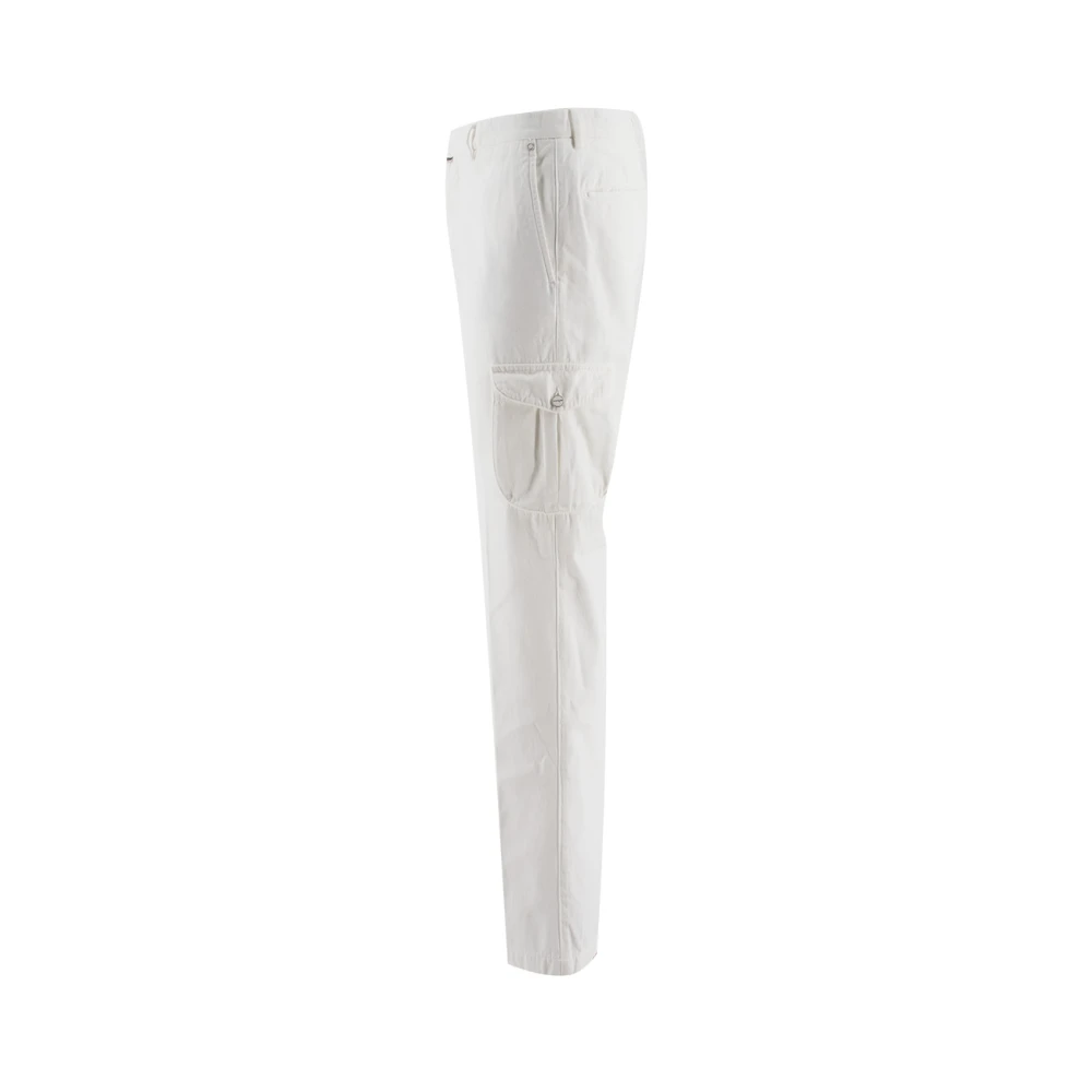 Kiton Slim-fit Trousers White Heren