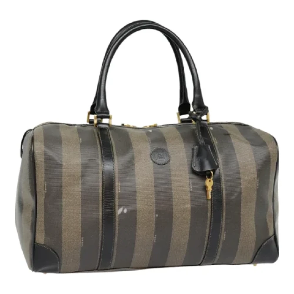 Fendi Vintage Pre-owned Canvas travel-bags Brown Dames