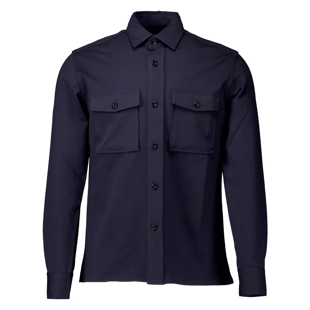 Genti Midtown Overshirts in Donkerblauw Blue Heren