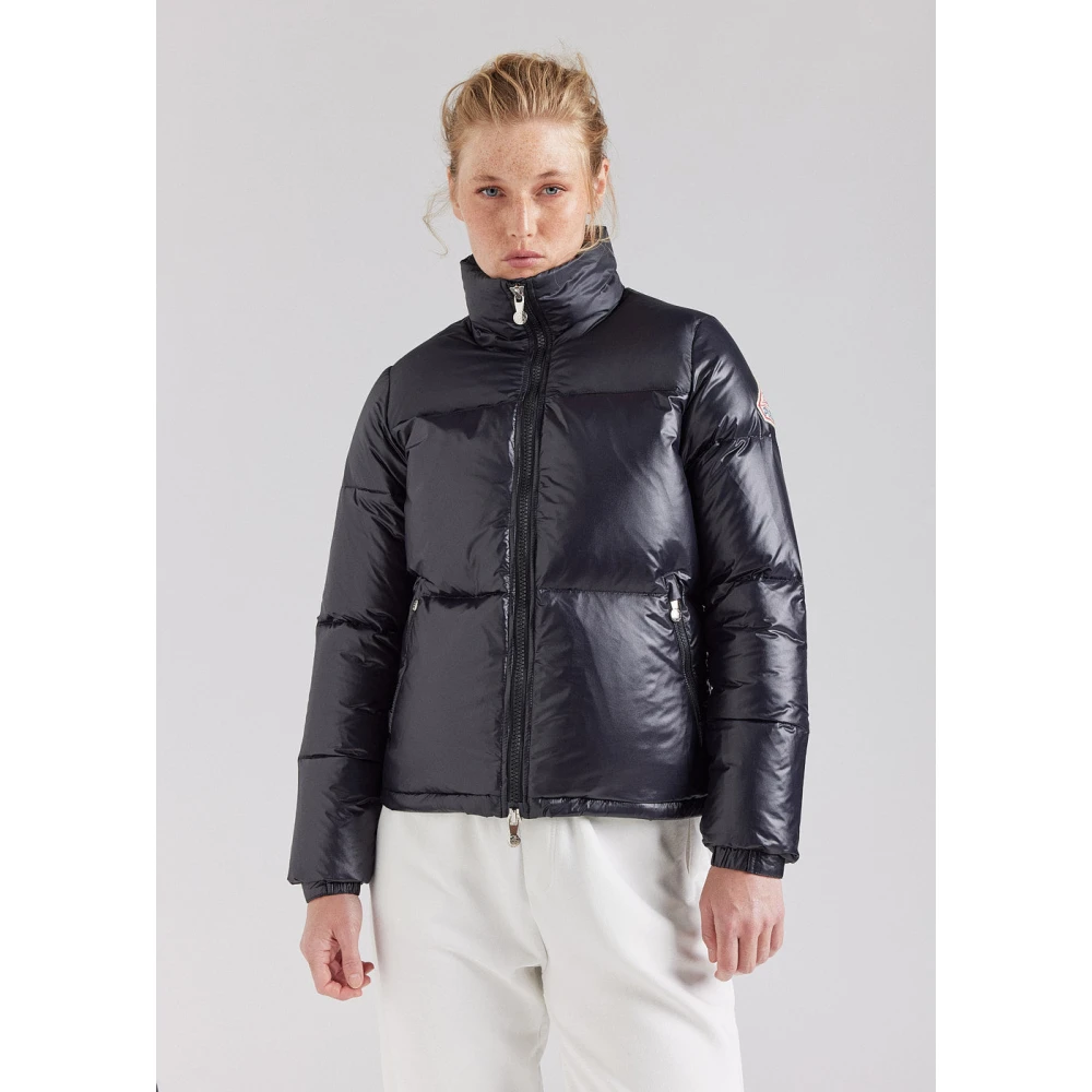 Pyrenex Korte Glanzende Donsjas voor Vrouwen Beige Dames