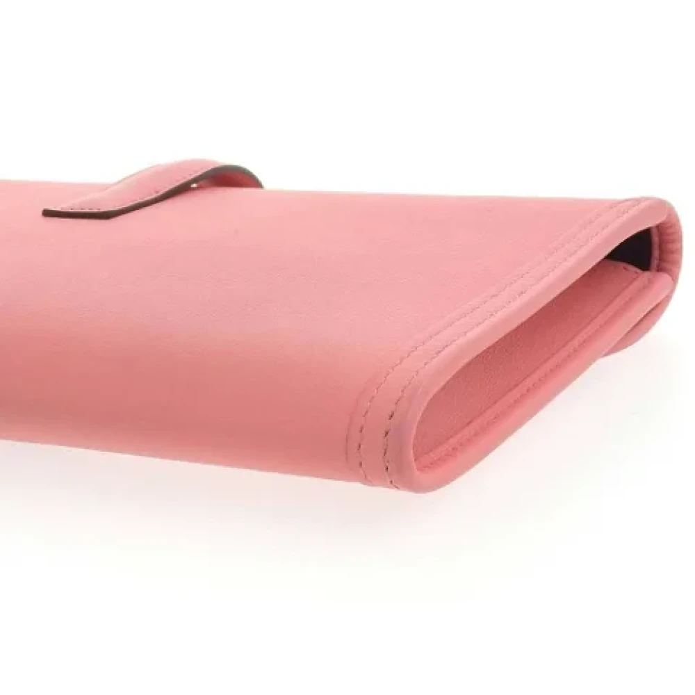 Hermès Vintage Pre-owned Leather clutches Pink Dames