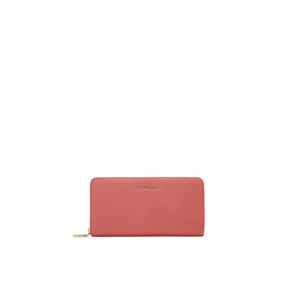 Coccinelle Metallic Soft Wallets & Cardholders Pink Dames