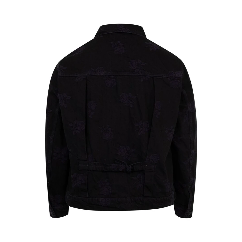 Needles Zwarte Denim Jas Klassieke Stijl Black Heren