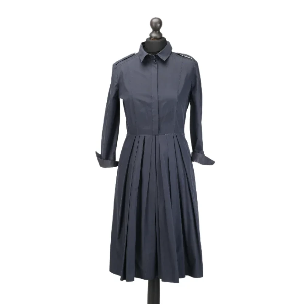 Burberry Vintage Pre-owned Cotton dresses Blue Dames