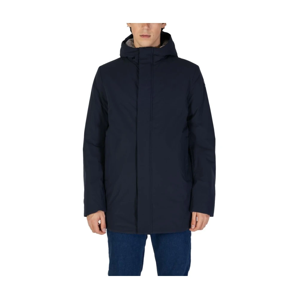 Suns Blauwe Polyesterjas voor Mannen Blue Heren