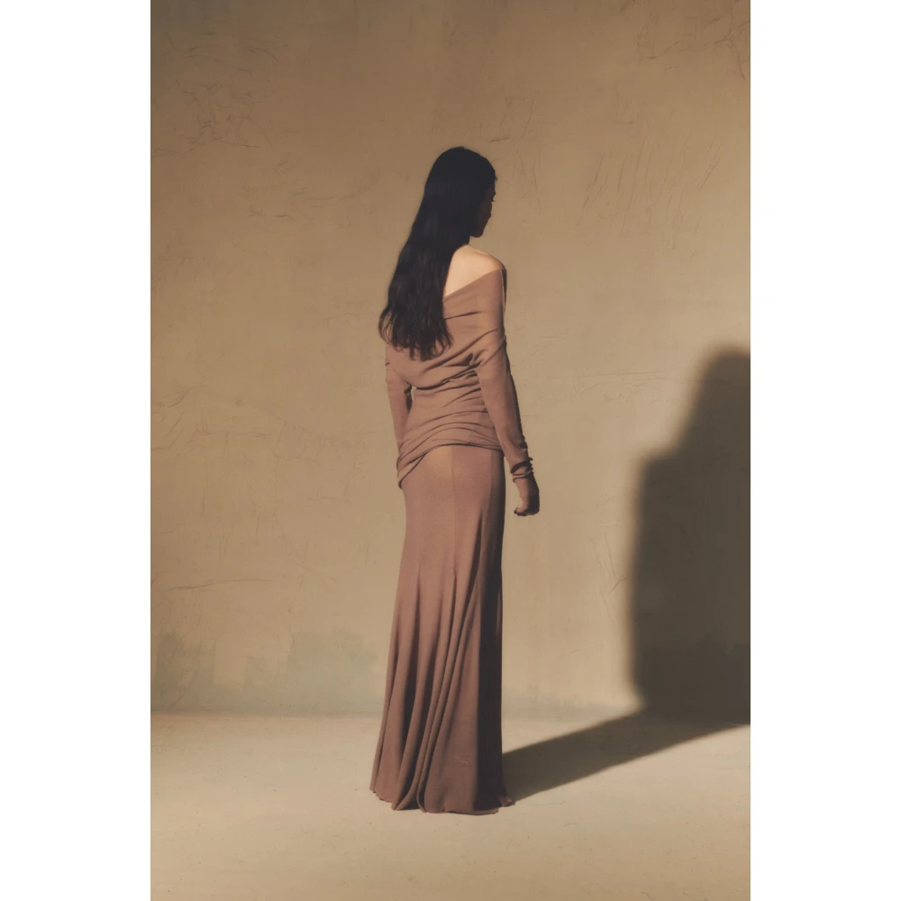 Cortana Jenny top in maagdelijke wol dune Beige Dames
