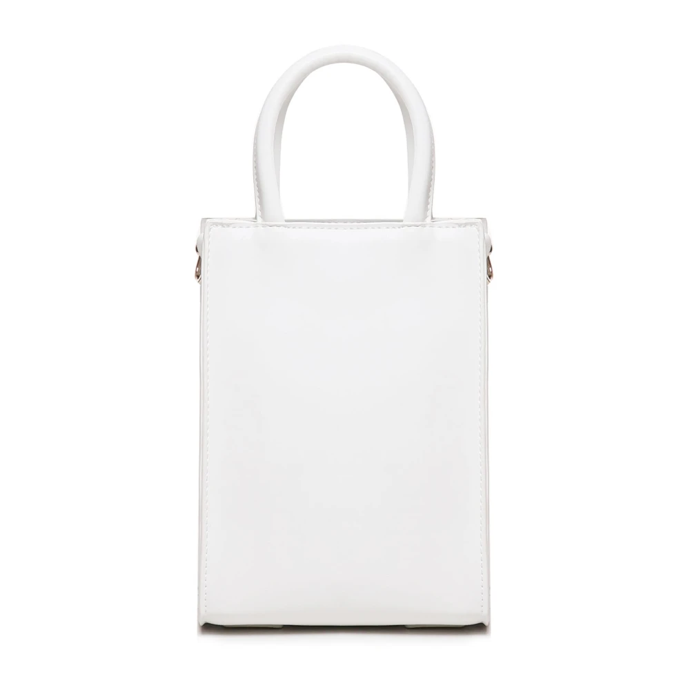 V73 Witte Eco-Leren Telefoontas met Band White Dames