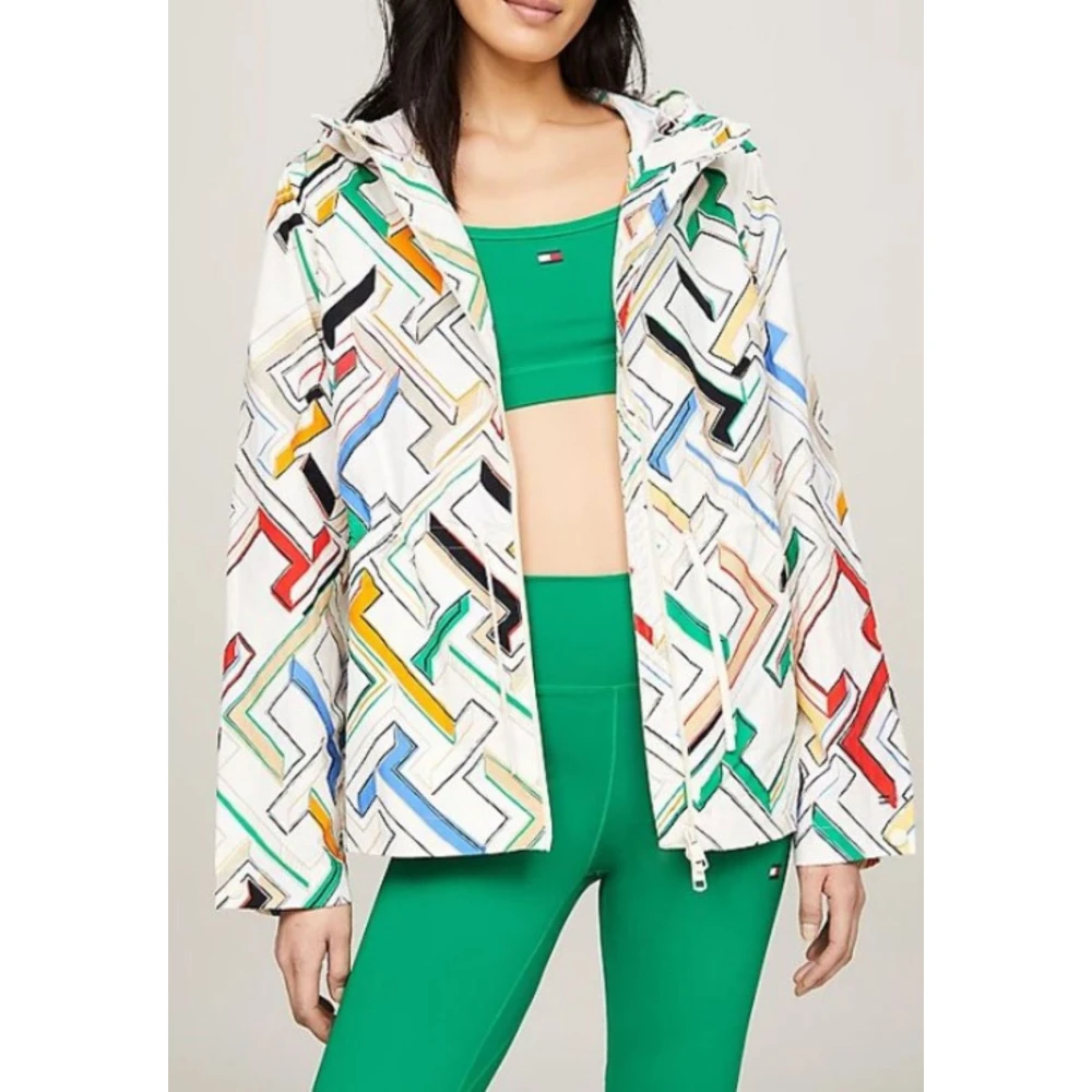 Tommy Hilfiger Relaxed getailleerde jas voor vrouwen Multicolor Dames