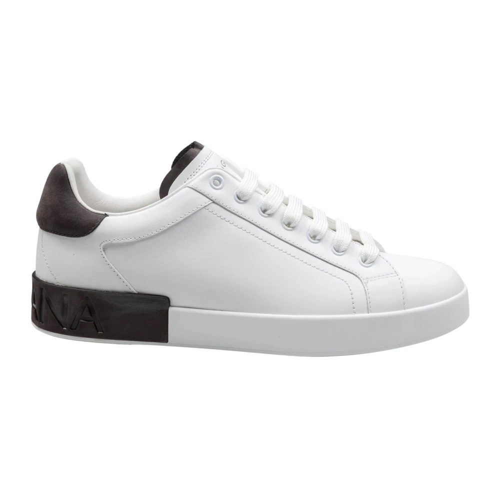 Dolce & Gabbana Men's White Portofino Sneakers