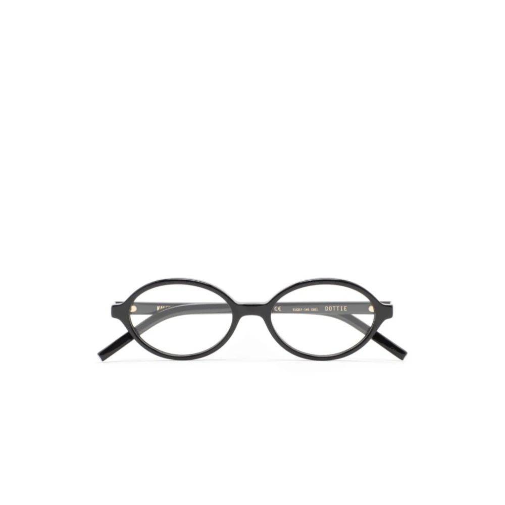 Kaleos Unisex Black Glasses, 51 Mm, Dottie