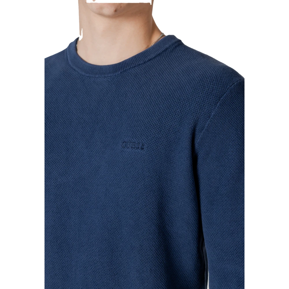 Guess Stijlvolle Heren Katoenen Sweatshirt Collectie Blue Heren
